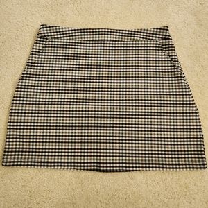 Plaid mini skirt